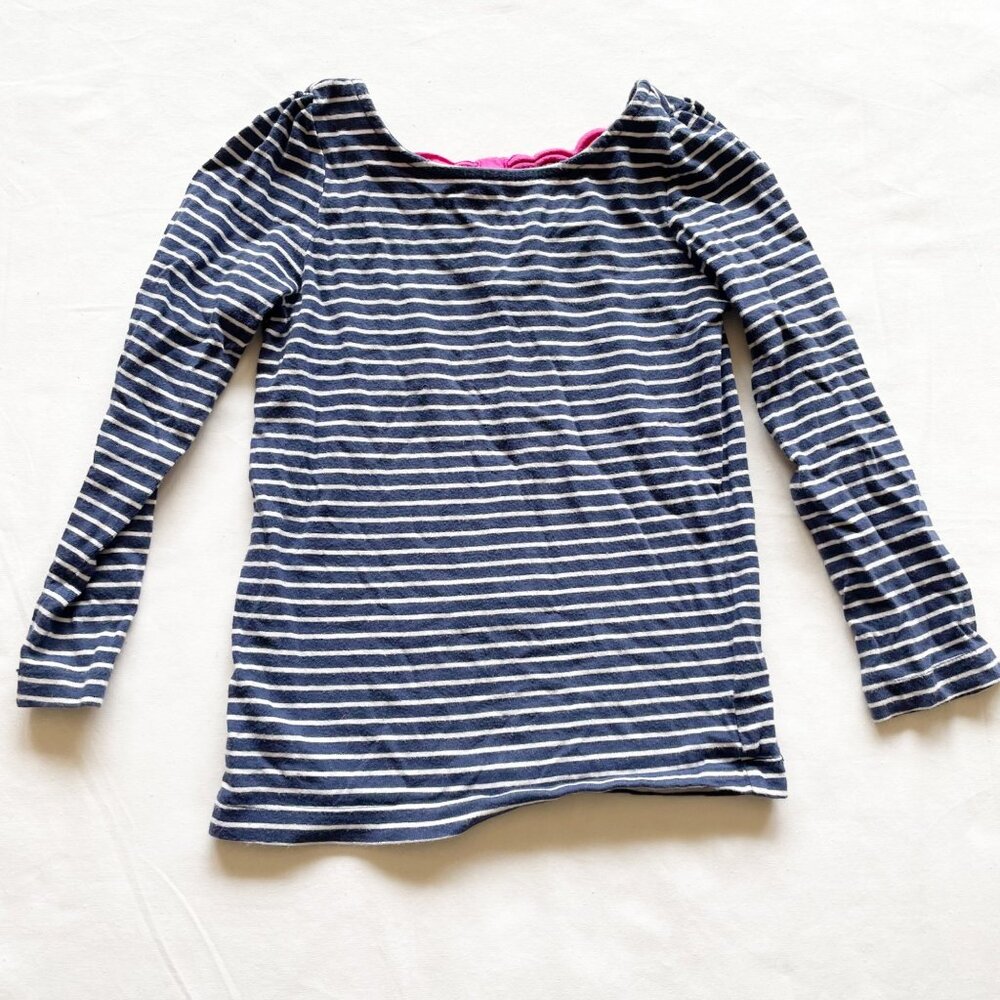 Crazy 8 Navy Blue Striped Shirt size 5/6